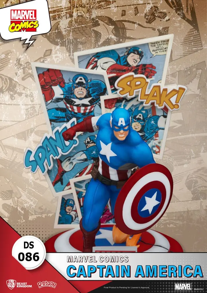 Marvel Comics D-Stage PVC Dioráma Captain America 16 cm produktová fotografia