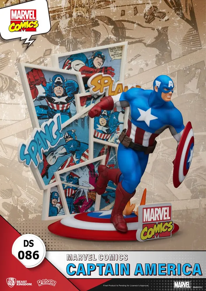 Marvel Comics D-Stage PVC Dioráma Captain America 16 cm produktová fotografia