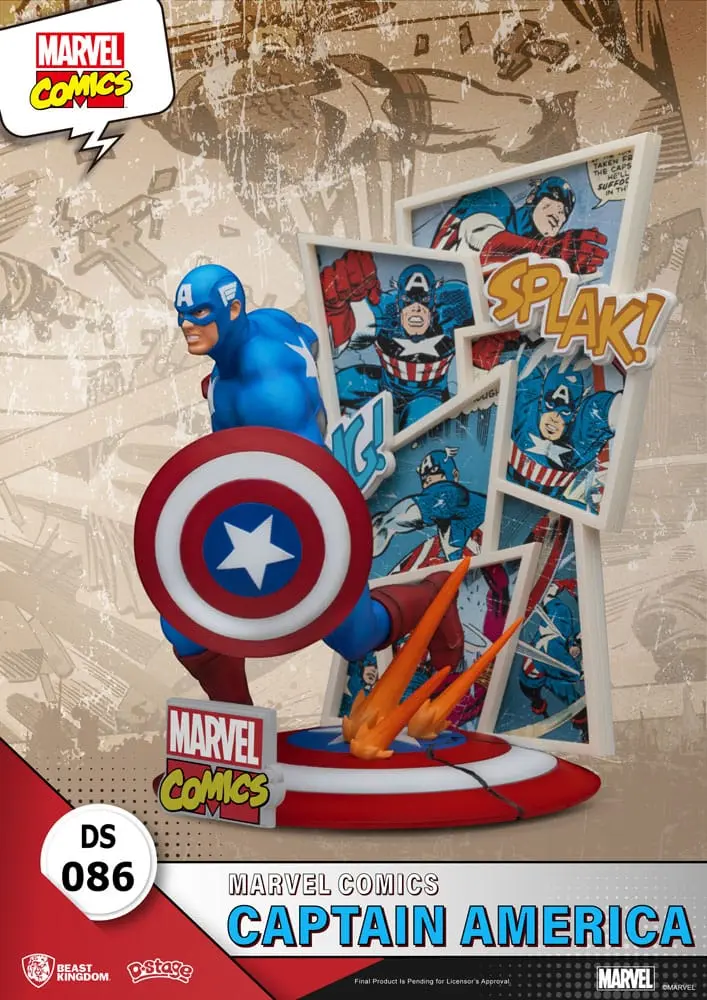 Marvel Comics D-Stage PVC Dioráma Captain America 16 cm produktová fotografia