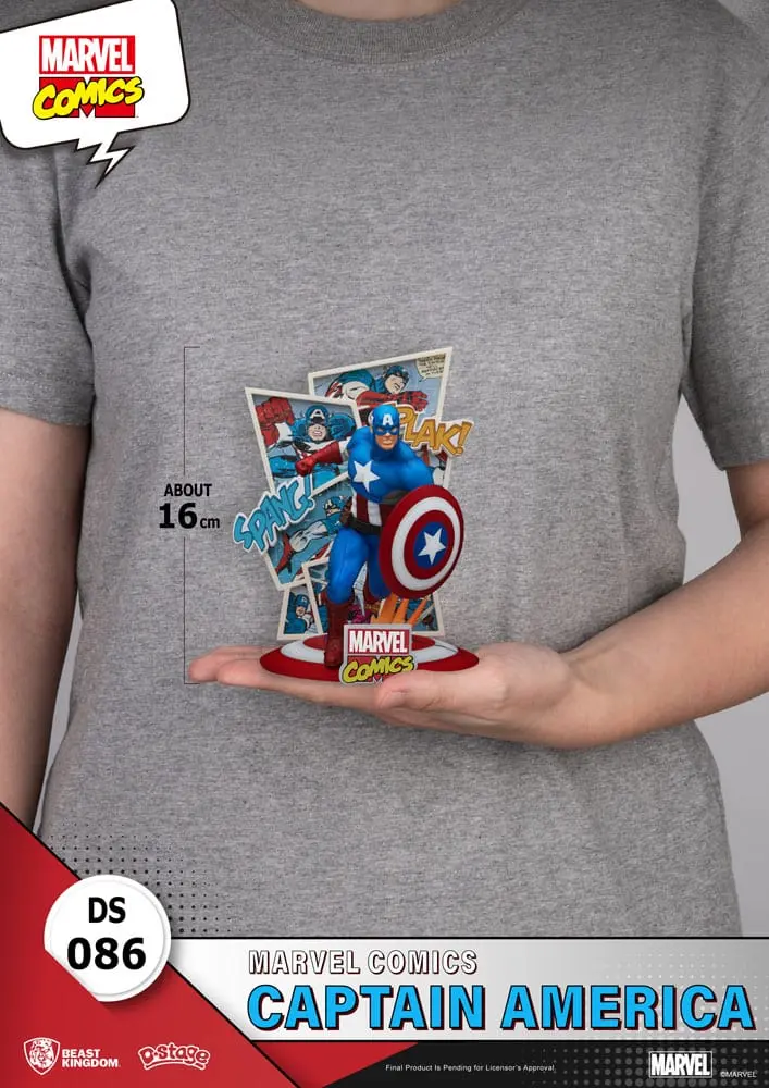 Marvel Comics D-Stage PVC Dioráma Captain America 16 cm produktová fotografia