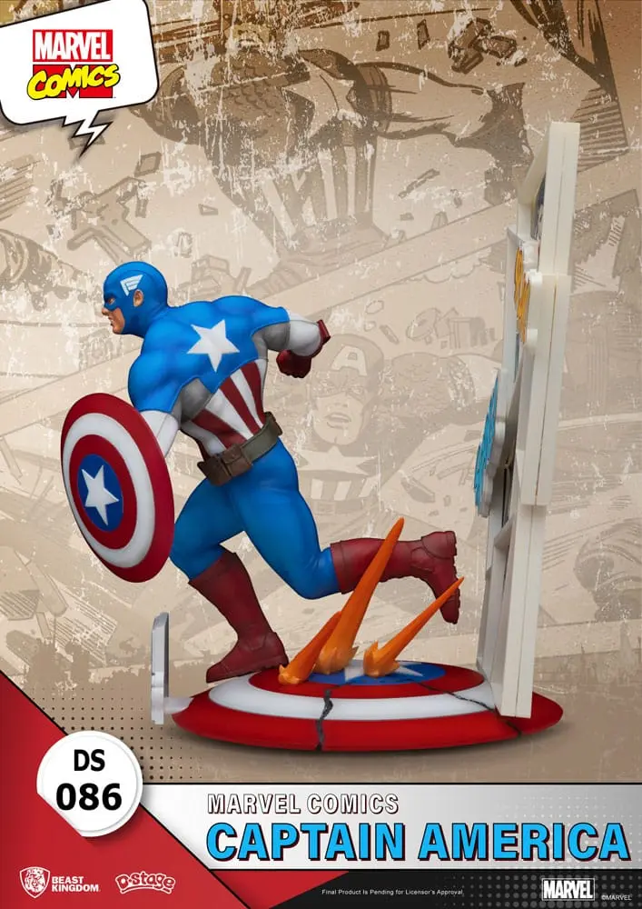 Marvel Comics D-Stage PVC Dioráma Captain America 16 cm produktová fotografia