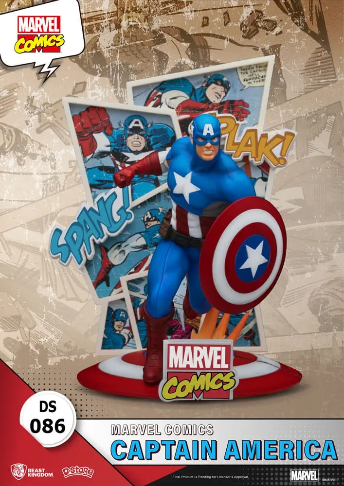 Marvel Comics D-Stage PVC Dioráma Captain America 16 cm produktová fotografia