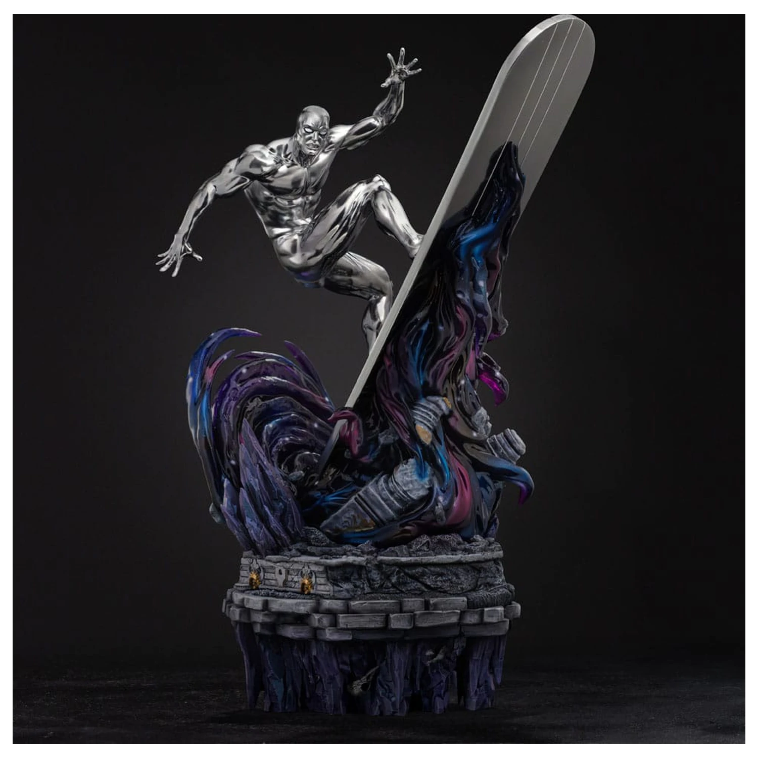 Marvel Comics Infinity Gauntlet Diorama Art Scale socha 1/10 Silver Surfer Deluxe 36 cm produktová fotografia