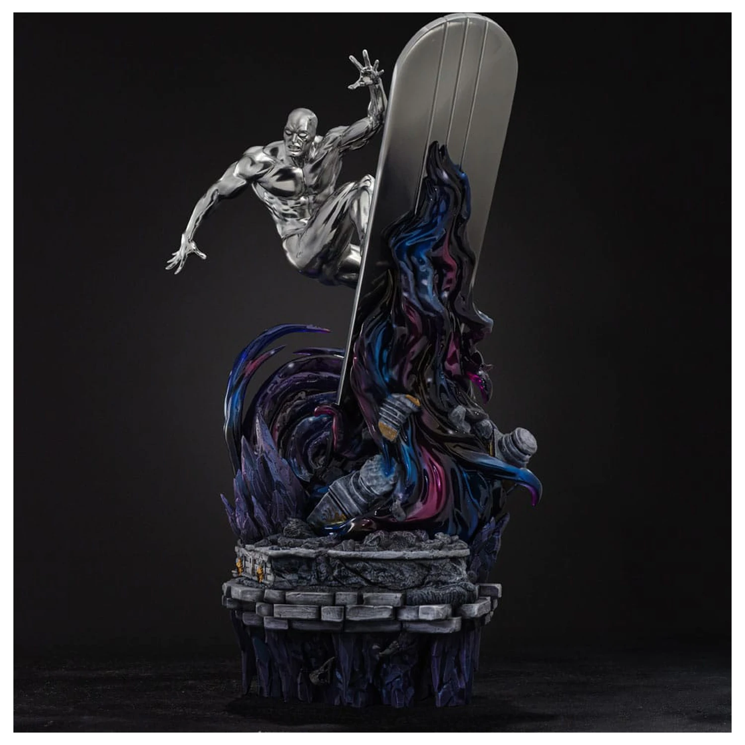 Marvel Comics Infinity Gauntlet Diorama Art Scale socha 1/10 Silver Surfer Deluxe 36 cm produktová fotografia