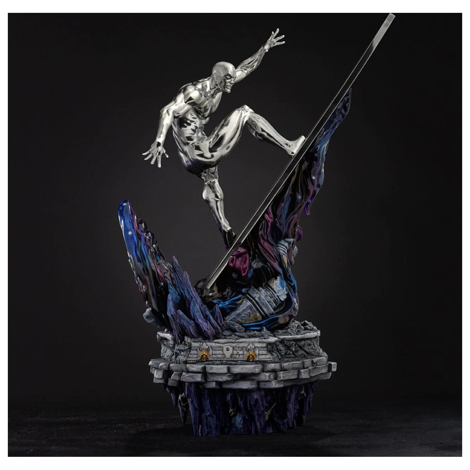 Marvel Comics Infinity Gauntlet Diorama Art Scale socha 1/10 Silver Surfer Deluxe 36 cm produktová fotografia