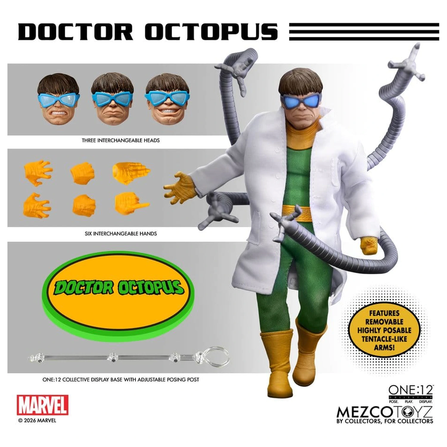 Marvel Comics One:12 Collective akčná figúrka 1/12 Doctor Octopus 16 cm produktová fotografia