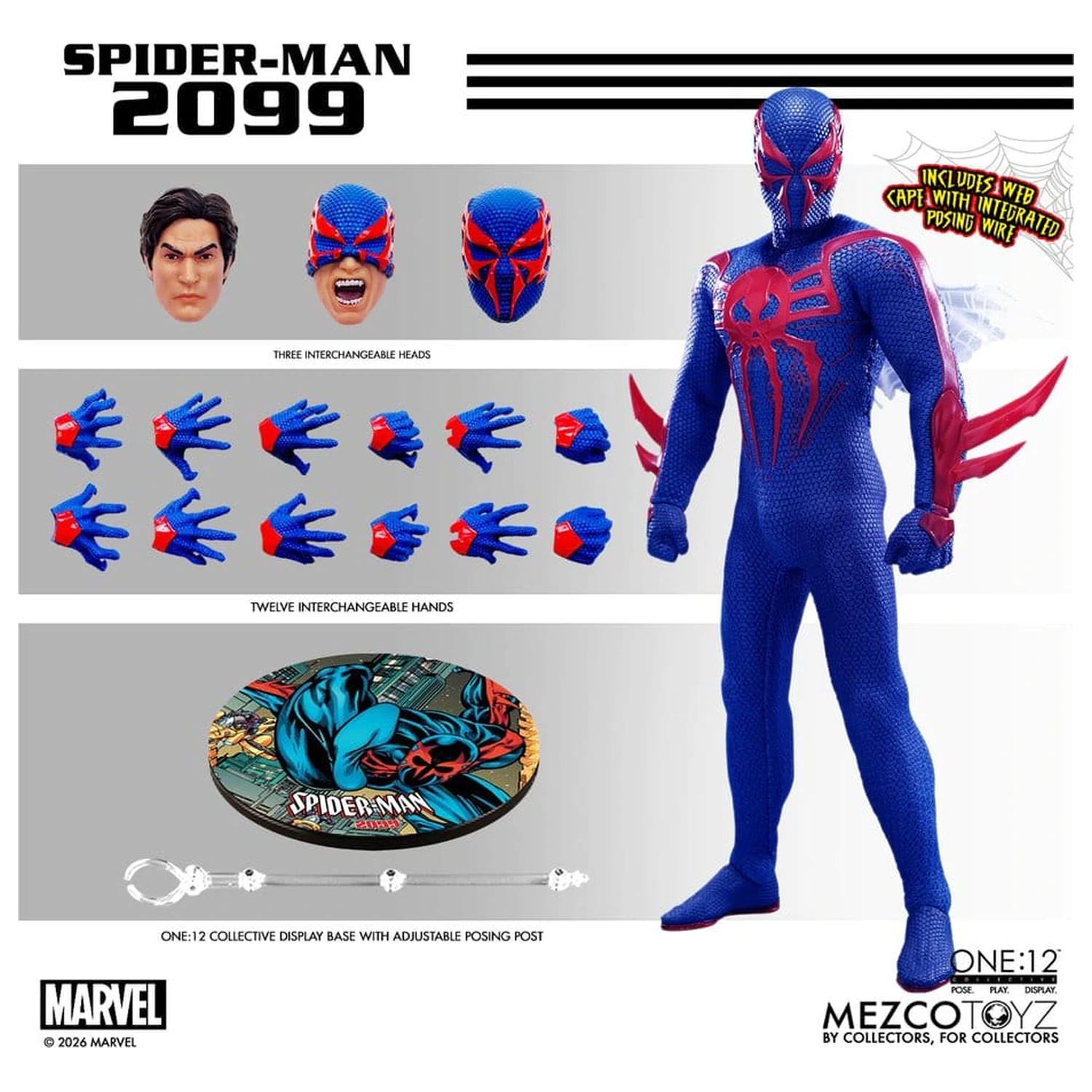 Marvel Comics One:12 Collective akčná figúrka 1/12 Spider-Man 2099 17 cm produktová fotografia