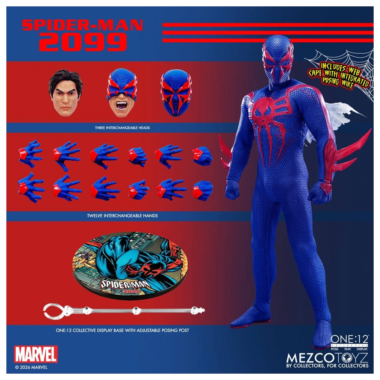 Marvel Comics One:12 Collective akčná figúrka 1/12 Spider-Man 2099 17 cm produktová fotografia