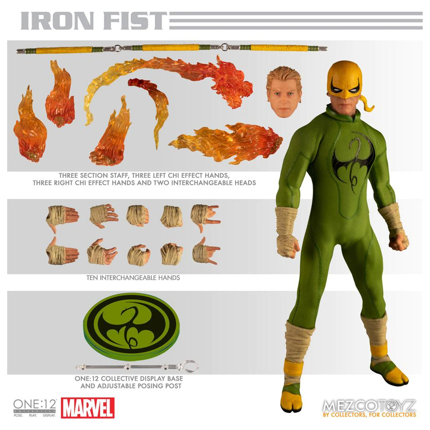 Marvel Comics One:12 Collective akčná figúrka 1/12 Iron Fist 17 cm produktová fotografia
