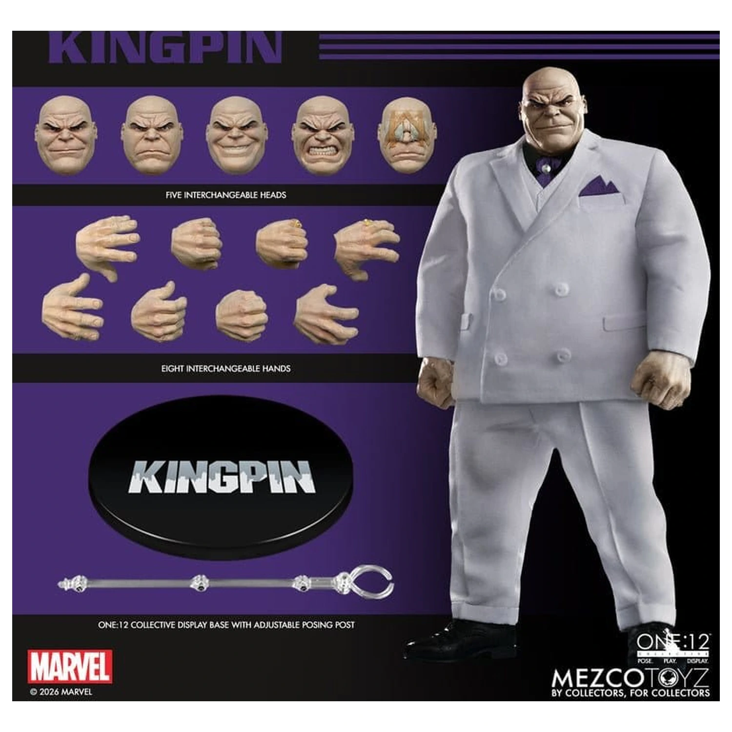 Marvel Comics One:12 Collective akčná figúrka 1/12 Kingpin 18 cm produktová fotografia