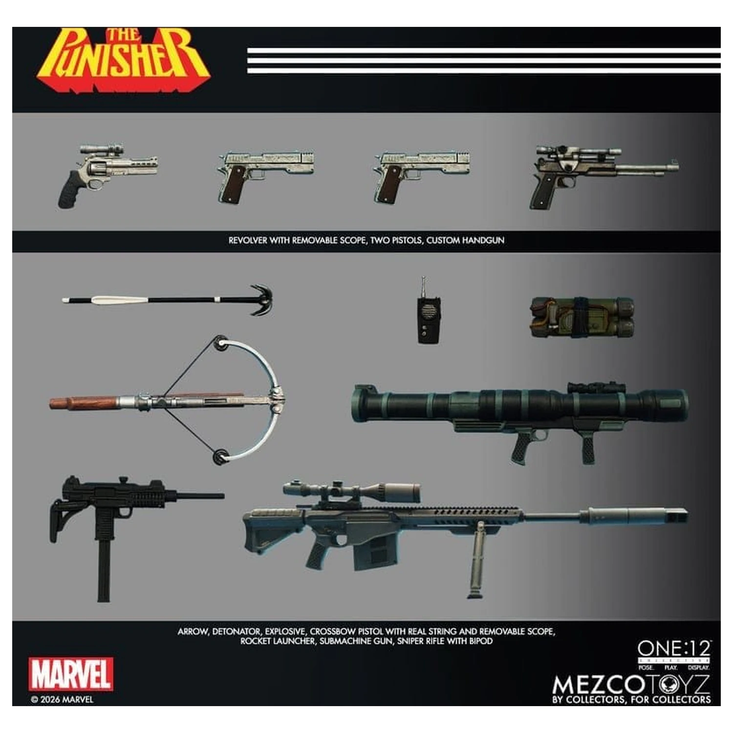 Marvel Comics One:12 Collective akčná figúrka 1/12 Punisher 17 cm produktová fotografia