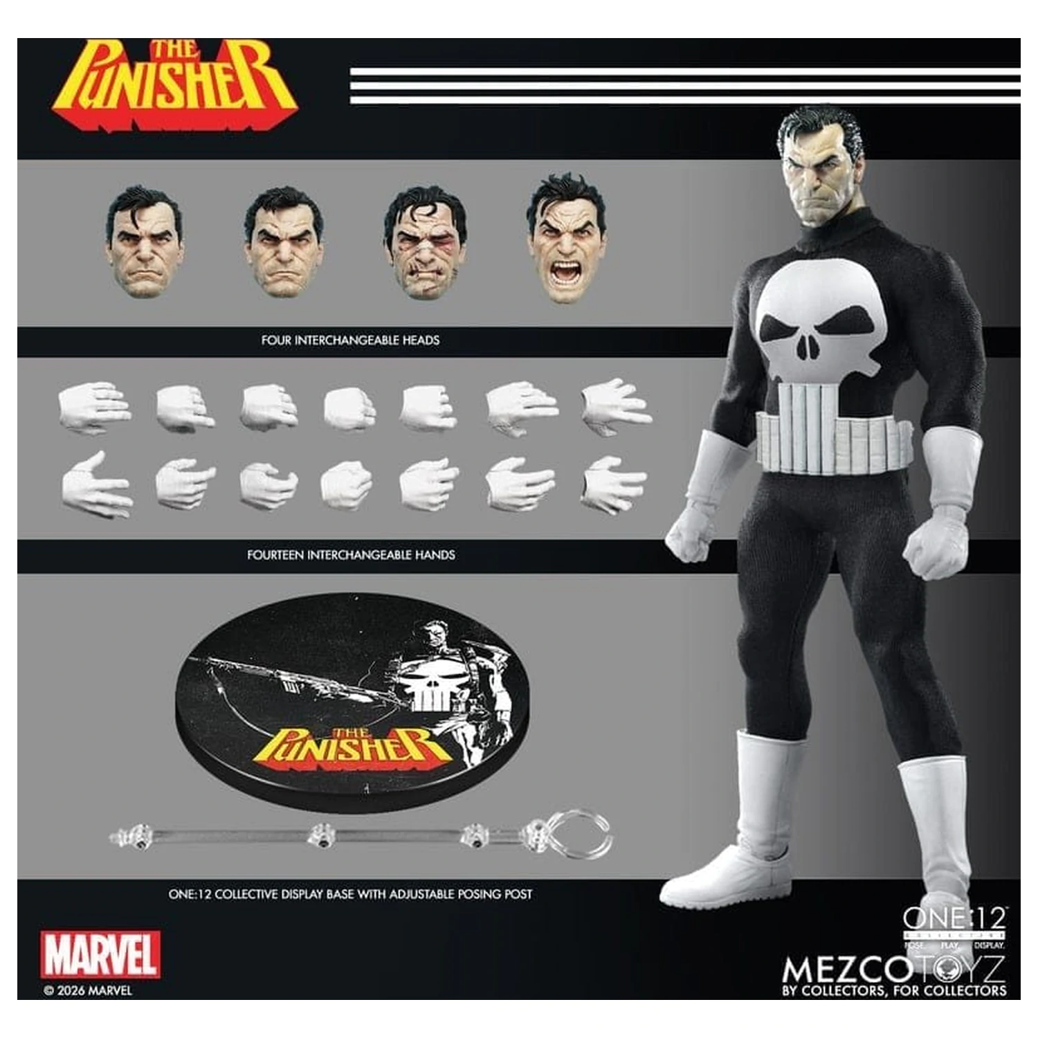 Marvel Comics One:12 Collective akčná figúrka 1/12 Punisher 17 cm produktová fotografia