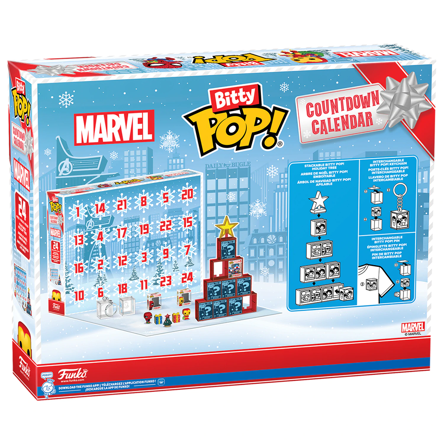 Marvel Comics Bitty Funko POP! Adventný kalendár produktová fotografia