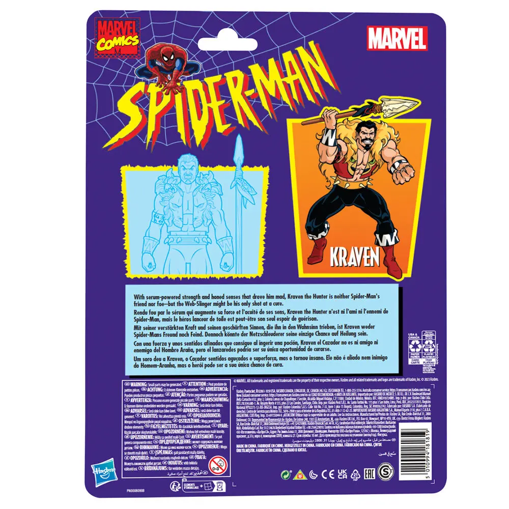 Marvel Comics Spiderman Kraven figúrka 15 cm termékfotó