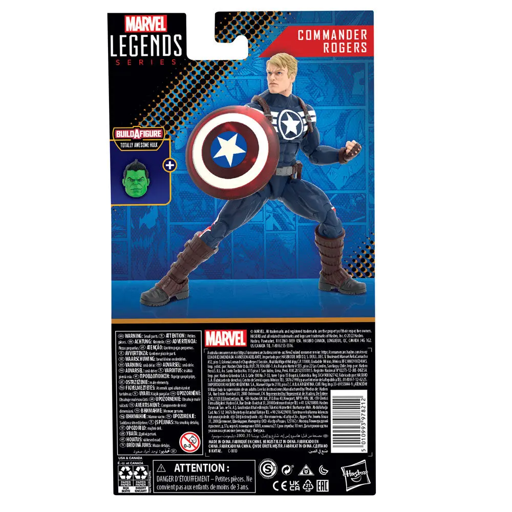 Marvel Legends Akčná Figúrka Commander Rogers (BAF: Totally Awesome Hulk) 15 cm produktová fotografia
