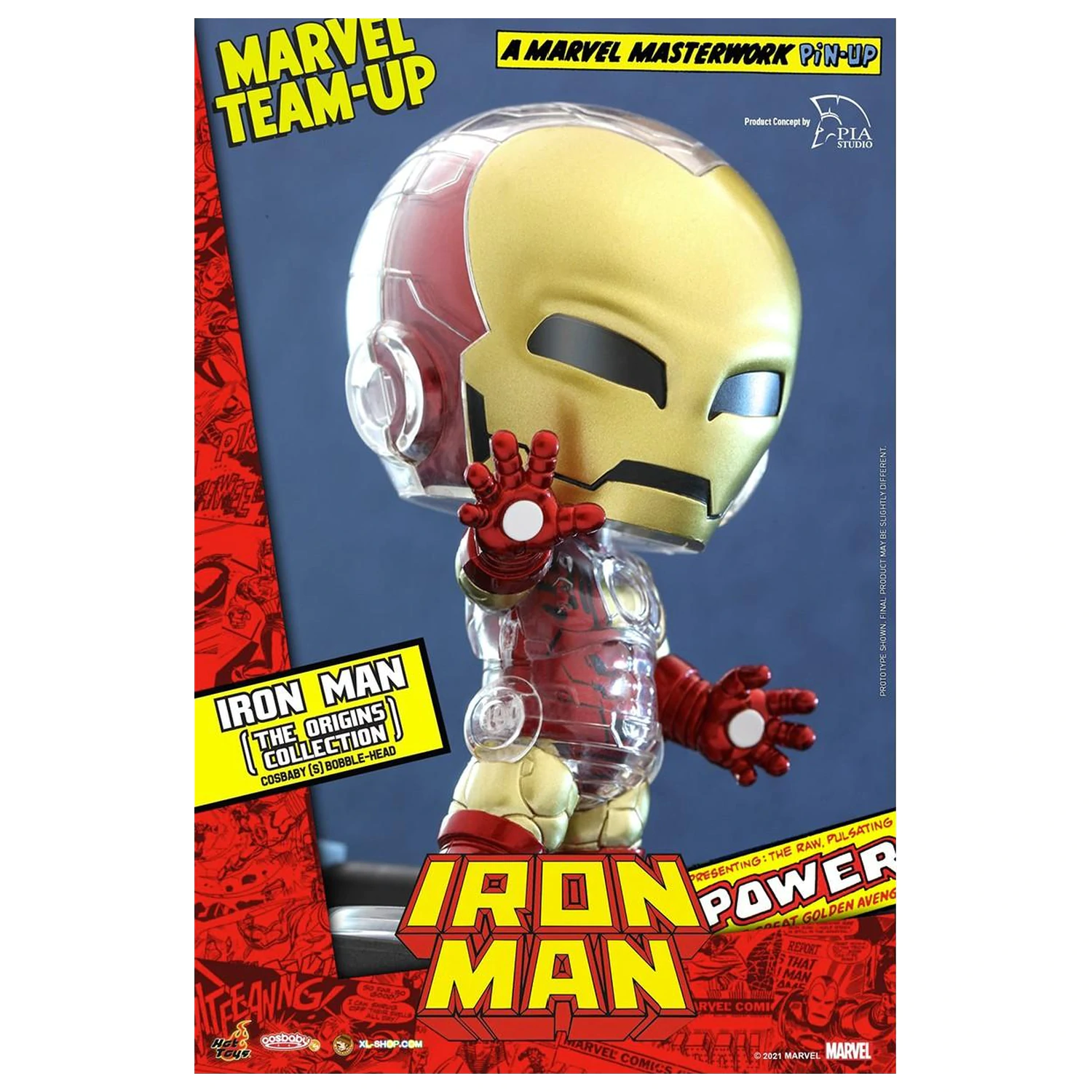 Marvel Cosbaby Séria 1 Iron Man Origins produktová fotografia