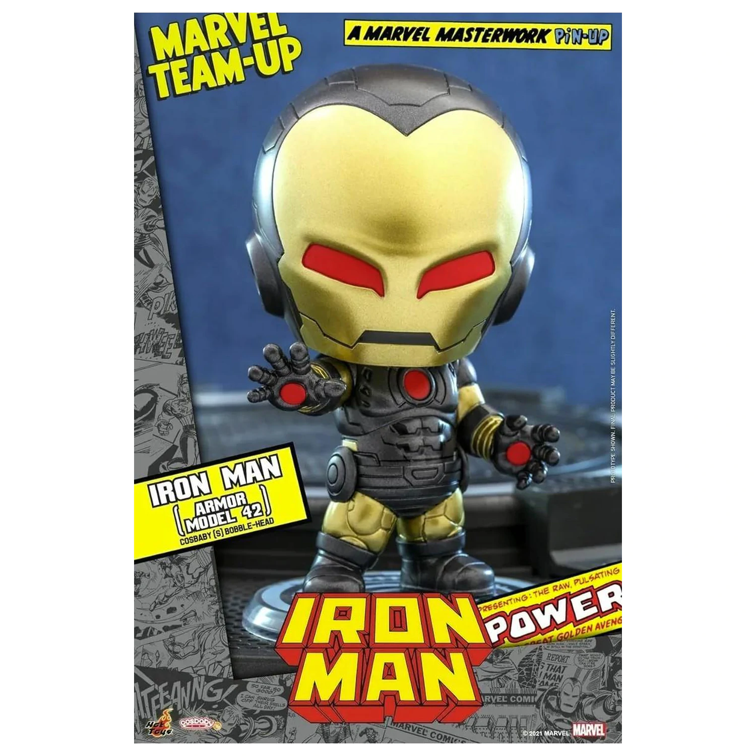 Marvel Cosbaby Wave 4 Iron Man Armor Model 42 produktová fotografia