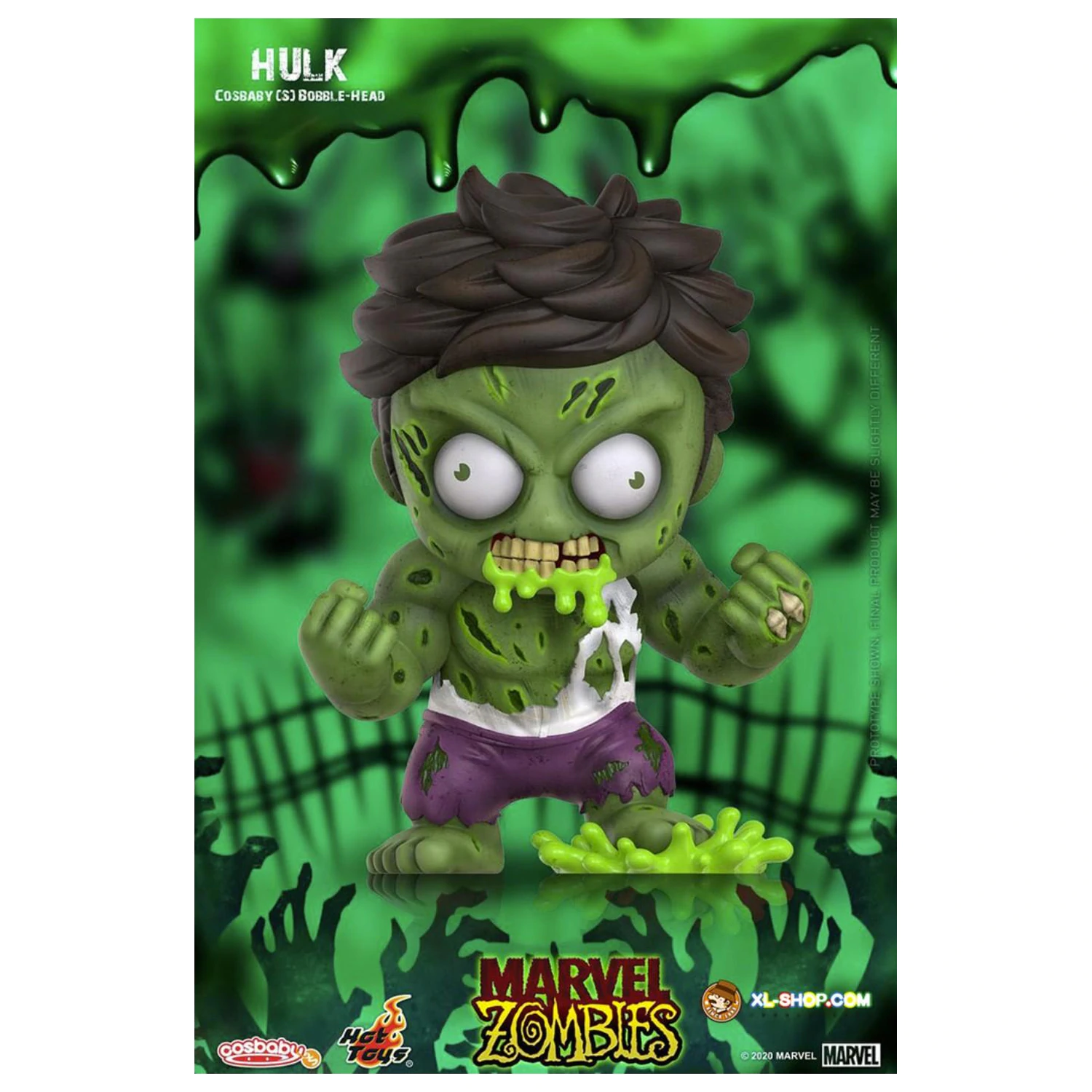 Marvel Cosbaby Wave 4 Zombie Hulk produktová fotografia