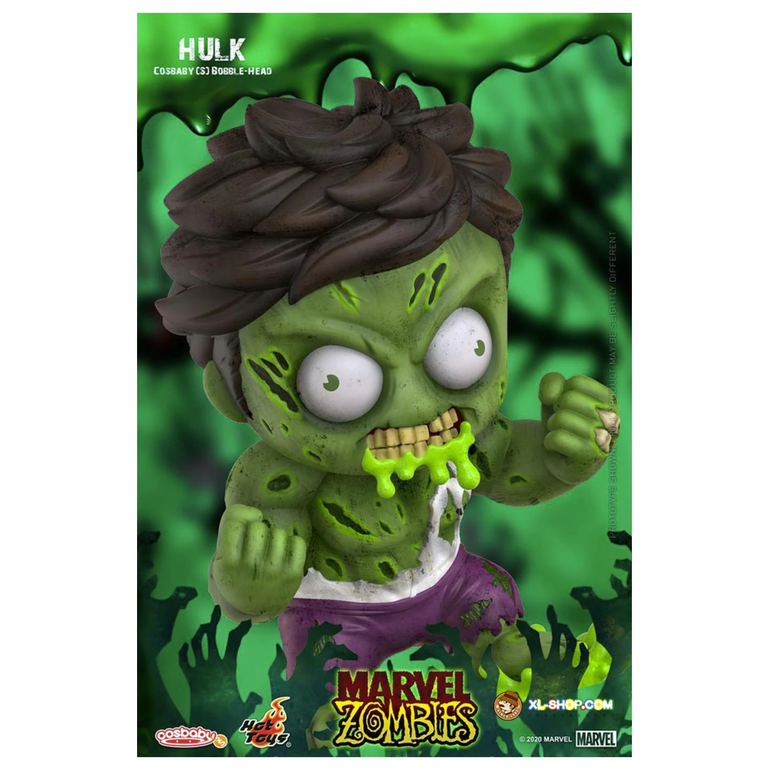 Marvel Cosbaby Wave 4 Zombie Hulk produktová fotografia