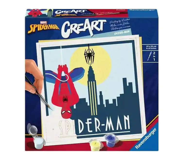 Marvel CreArt Paint by Numbers Maľovanka podľa čísel Spider-Man 20 x 20 cm produktová fotografia