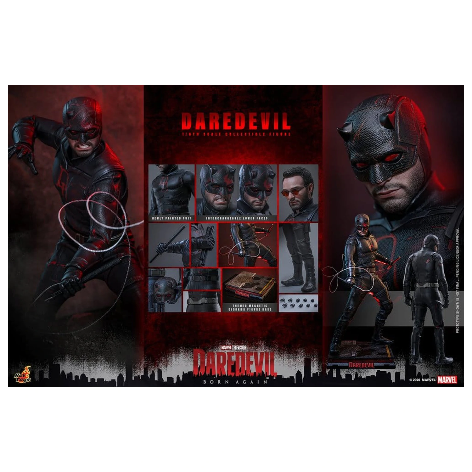 Marvel Daredevil: Born Again akčná figúrka 1/6 Daredevil 30 cm produktová fotografia