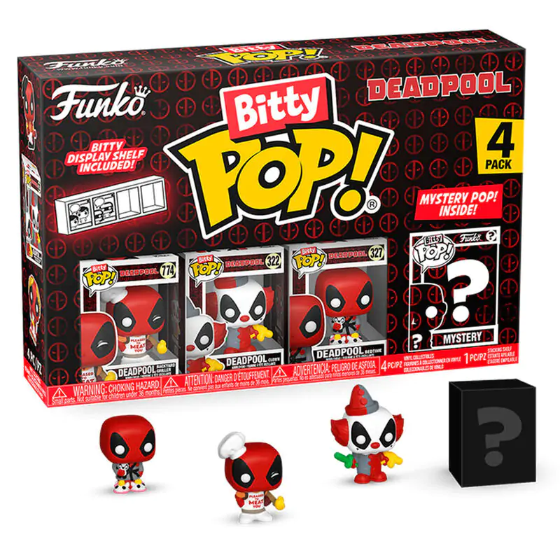 Deadpool Bitty Funko POP! vinylová figúrka 4-as csomag Master 2,5 cm termékfotó