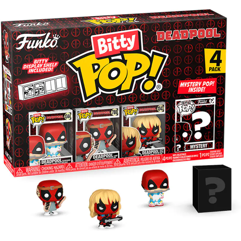 Deadpool Bitty Funko POP! Vinyl Puzzle 4-Pack Sleepover 2,5 cm termékfotó