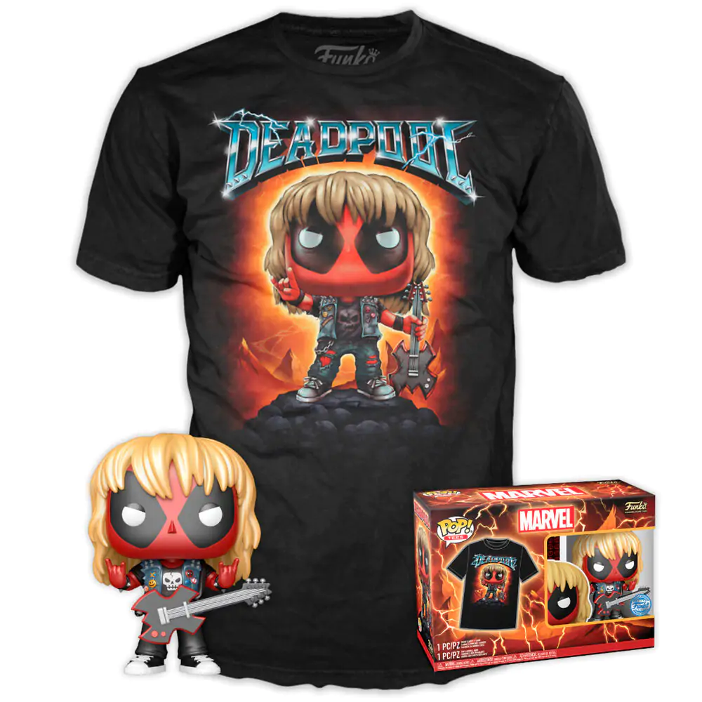 Sada figúrka Funko POP & Tee Marvel Deadpool Heavy Metal produktová fotografia