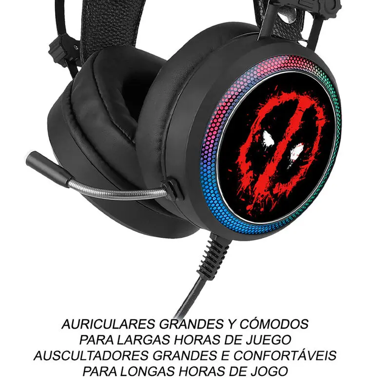 Marvel Deadpool Gaming slúchadlá produktová fotografia