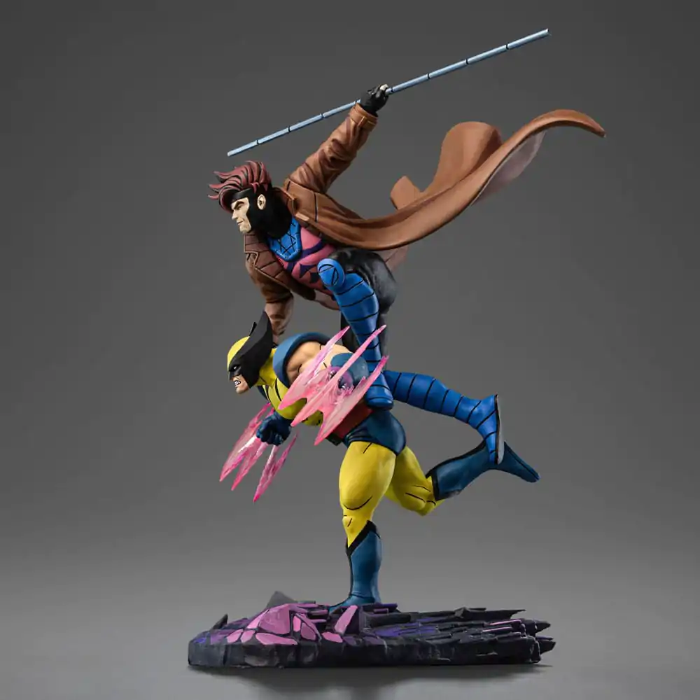 Marvel Deluxe Art Scale Statue 1/10 X-Men´97 Gambit & Wolverine 29 cm termékfotó