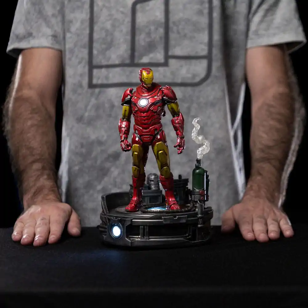 Marvel Deluxe Art Scale Soška 1/10 Iron Man Unleashed 23 cm termékfotó