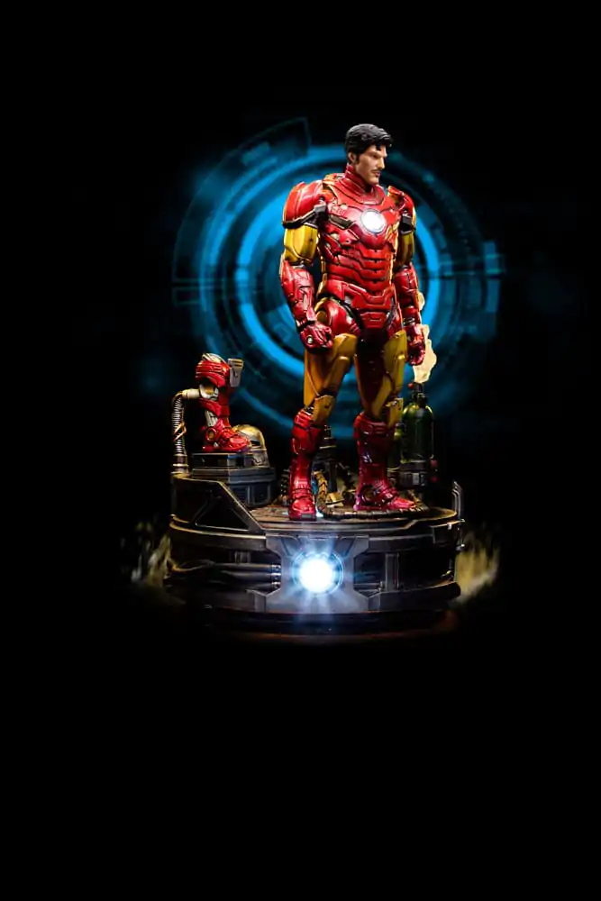 Marvel Deluxe Art Scale Soška 1/10 Iron Man Unleashed 23 cm termékfotó