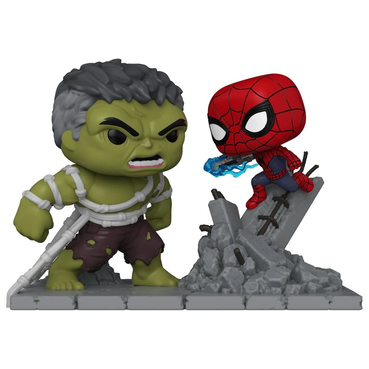 Marvel Diorama Funko POP! Moment Spider-Man vs. Hulk produktová fotografia