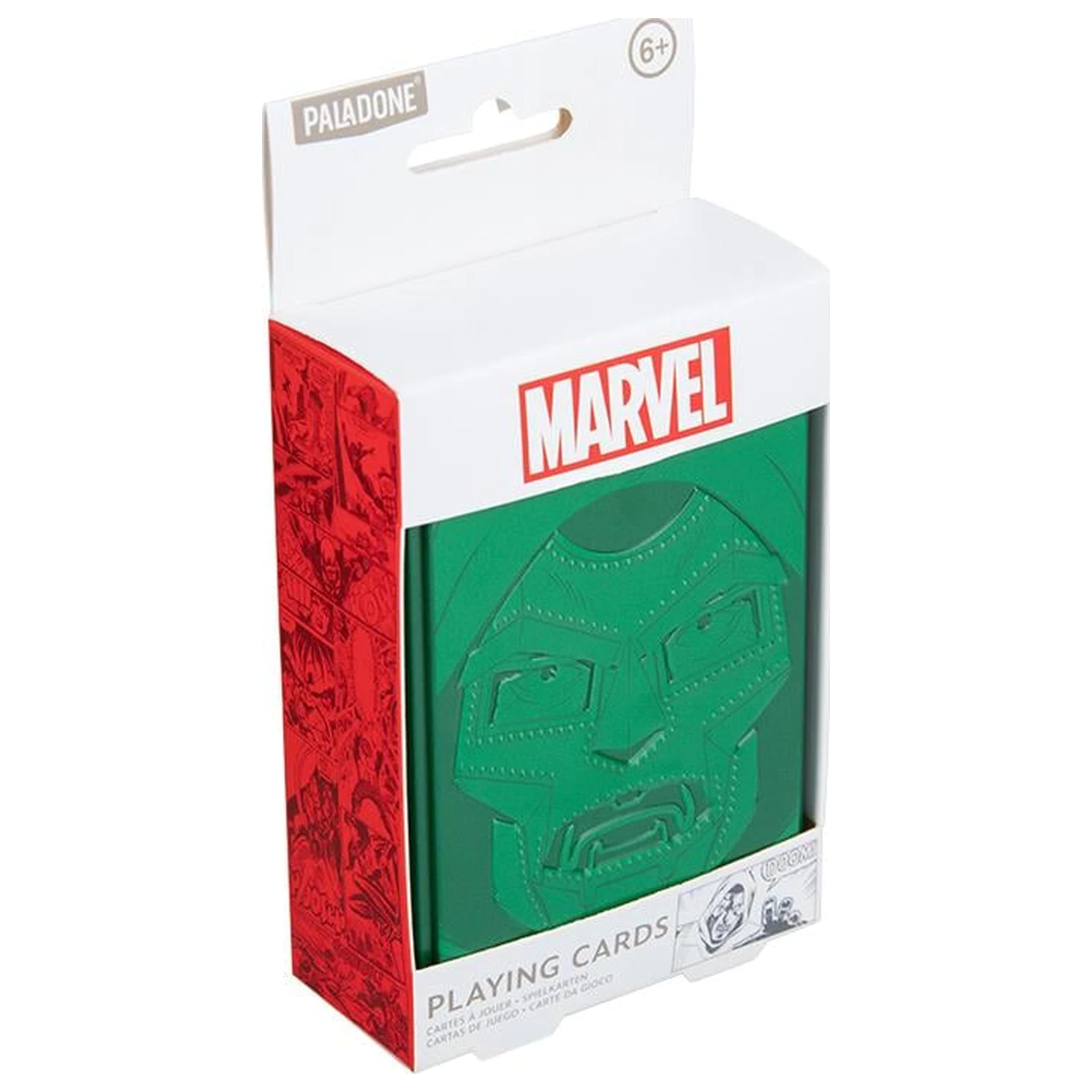 Marvel Doctor Doom hracie karty v plechovke produktová fotografia