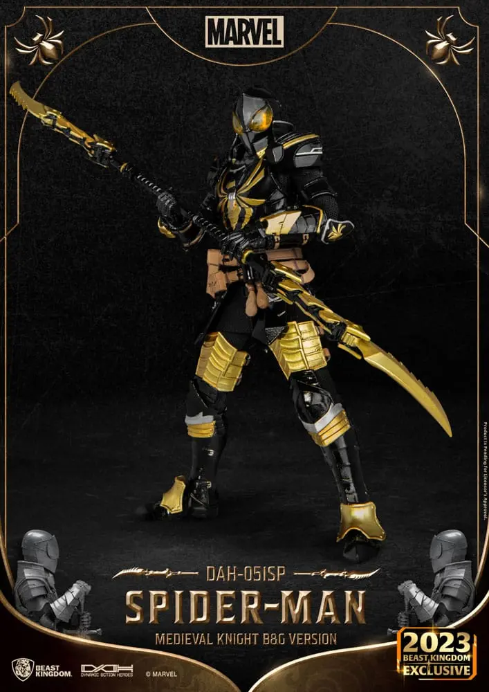 Marvel Dynamic 8ction Heroes Akčná Figúrka 1/9 Medieval Knight Spider-Man B&G Version 21 cm produktová fotografia