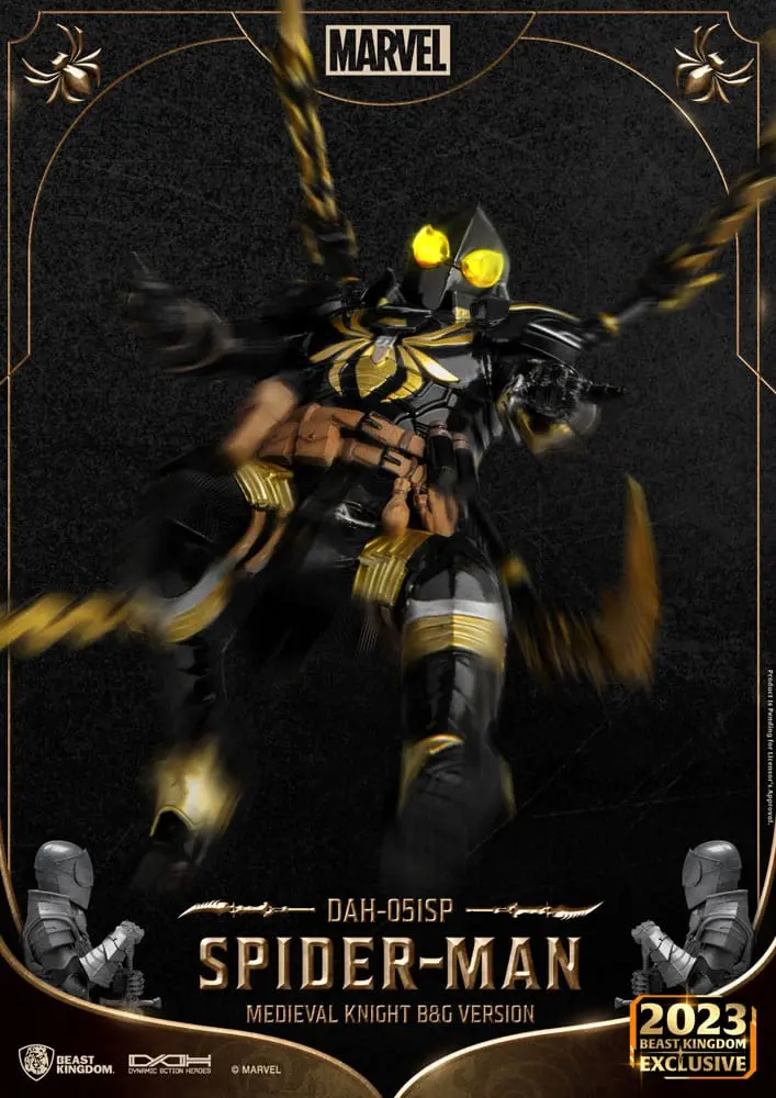 Marvel Dynamic 8ction Heroes Akčná Figúrka 1/9 Medieval Knight Spider-Man B&G Version 21 cm produktová fotografia