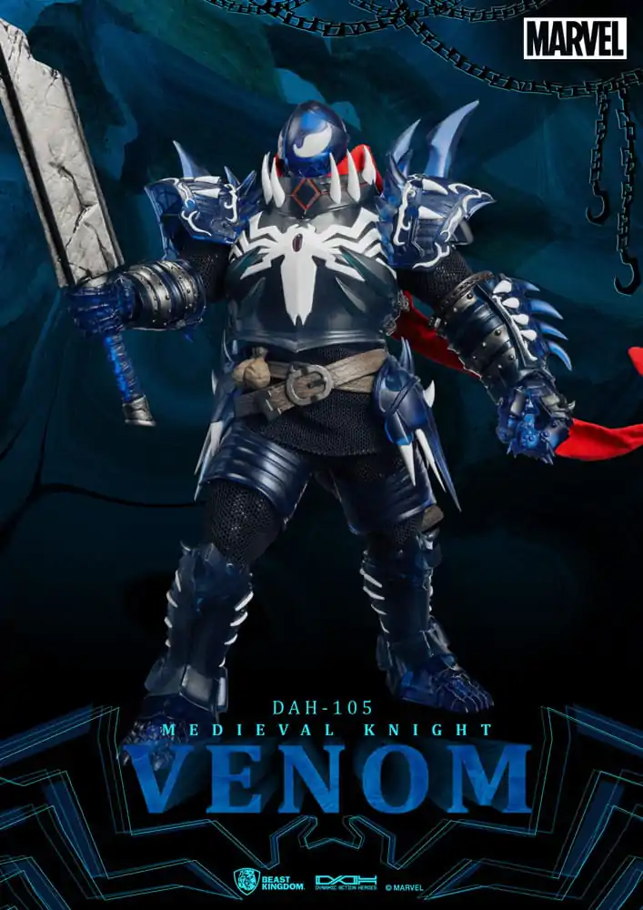 Marvel Dynamic 8ction Heroes Akčná figúrka 1/9 Medieval Knight Venom 23 cm termékfotó