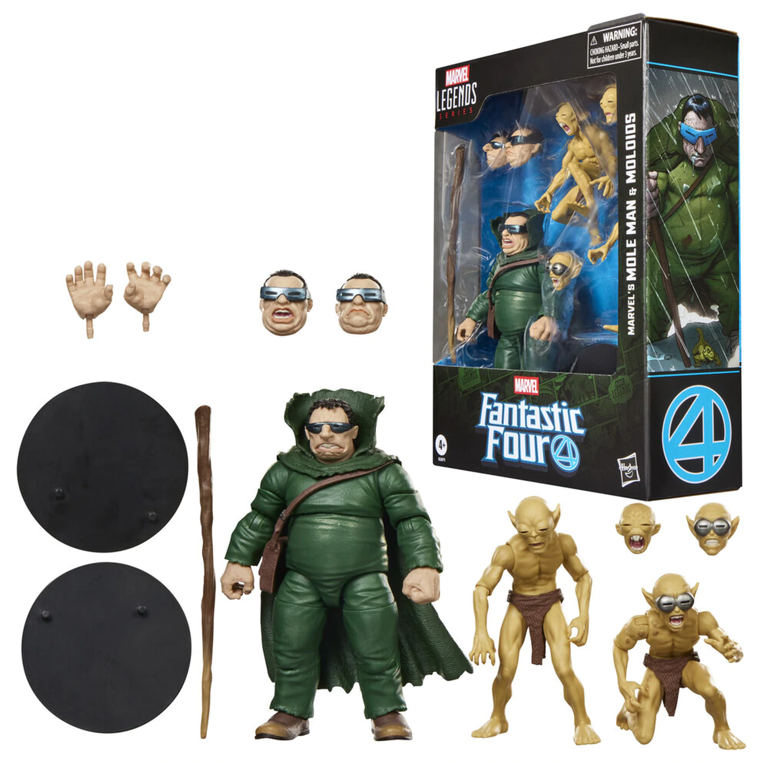 Marvel Fantastic Four Marvels Mole Man & Moloios sada figúrok 15 cm produktová fotografia