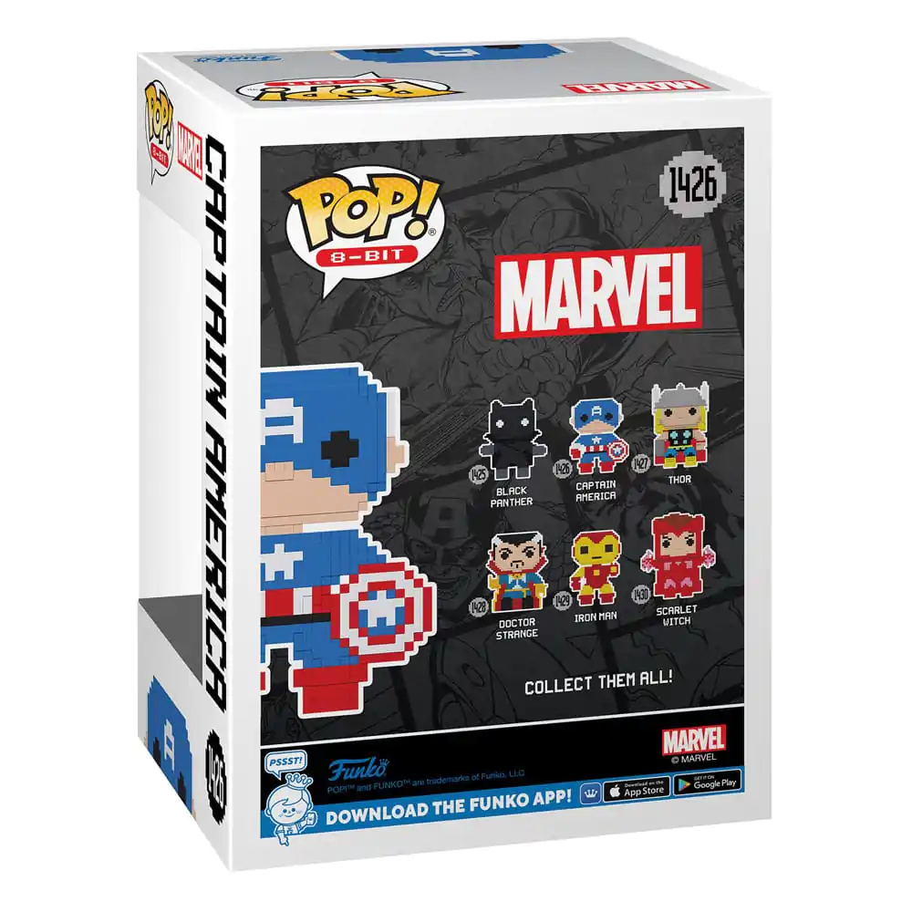 Marvel Funko POP! 8-Bit Vinylová Figúrka Captain America 9 cm produktová fotografia