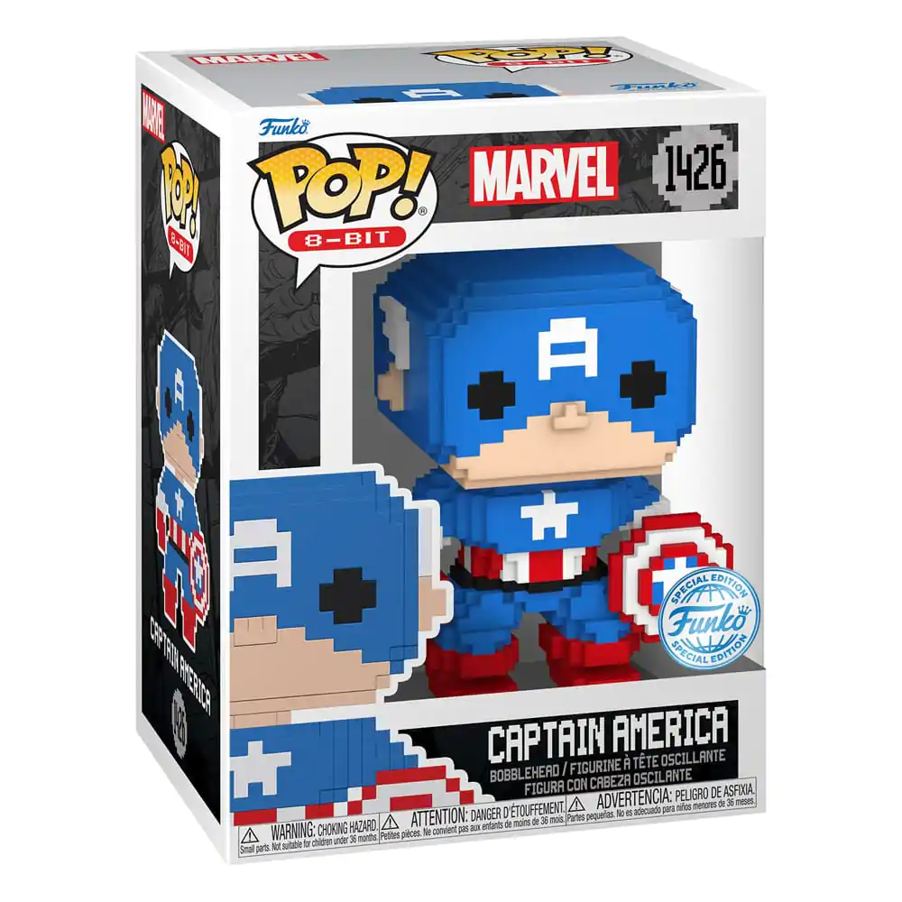 Marvel Funko POP! 8-Bit Vinylová Figúrka Captain America 9 cm produktová fotografia