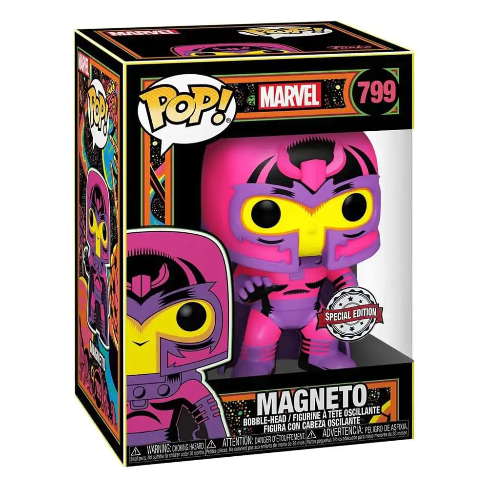 Marvel POP! Vinyl Figúrka Black Light- Magneto Exclusive 9 cm produktová fotografia