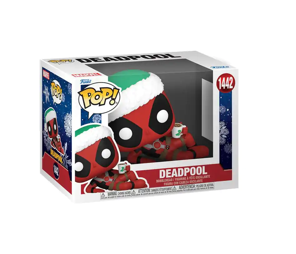 Marvel Funko POP! Vinyl Figurka Holiday Deadpool 9 cm termékfotó