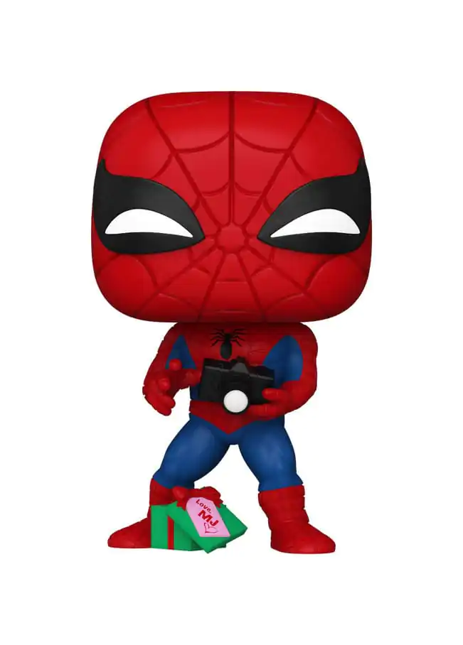 Marvel Funko POP! Vinyl Figúrka Holiday Spiderman w/Open gift 9 cm termékfotó