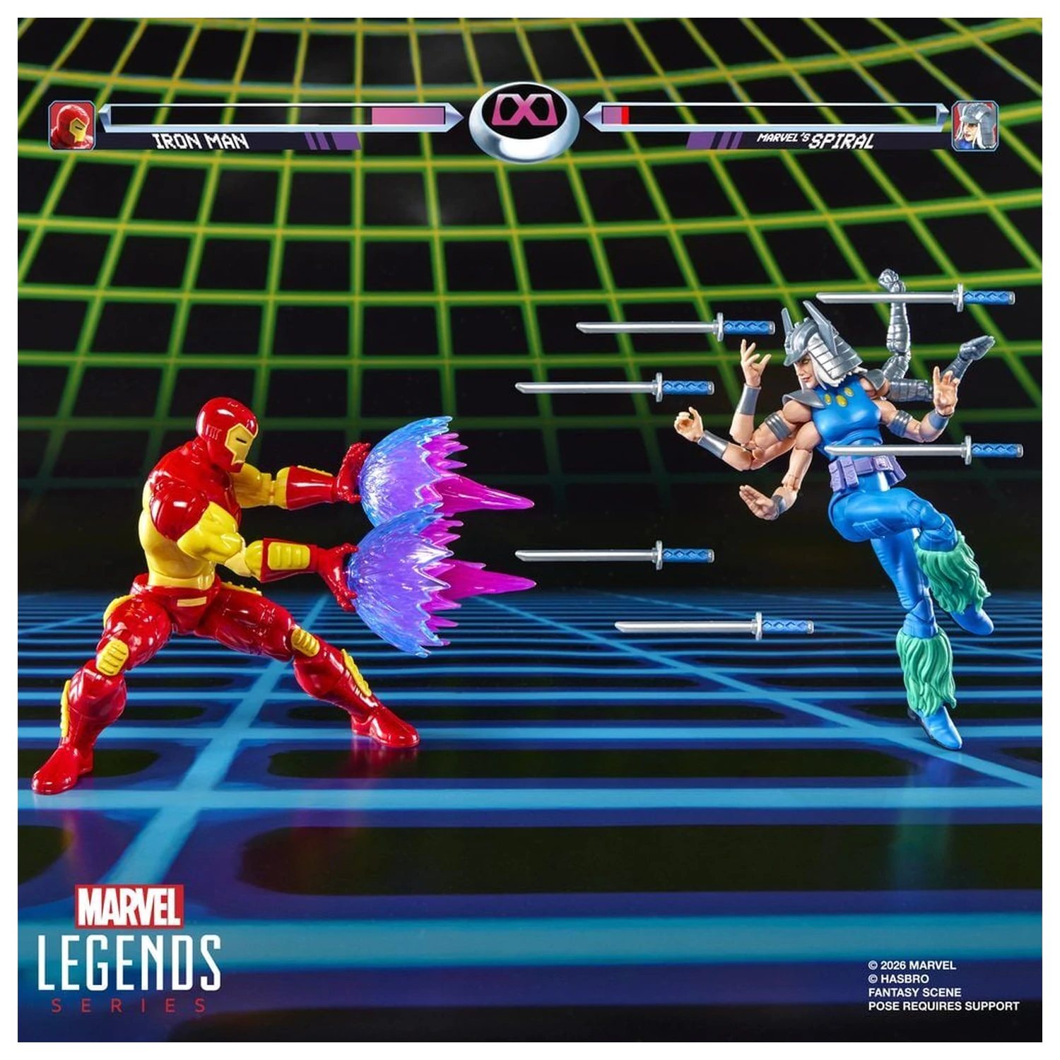 Marvel Games Iron Man Vs Marvels Spiral pack 2 figúrok 15cm produktová fotografia