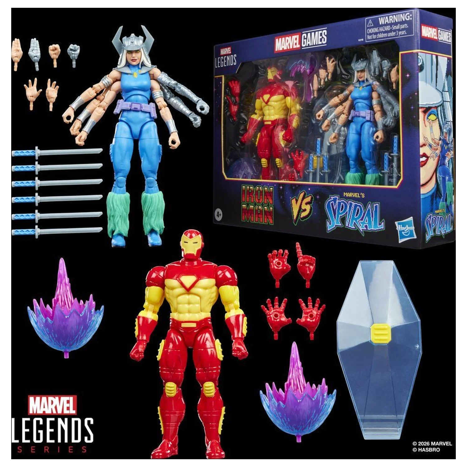 Marvel Games Iron Man Vs Marvels Spiral pack 2 figúrok 15cm produktová fotografia
