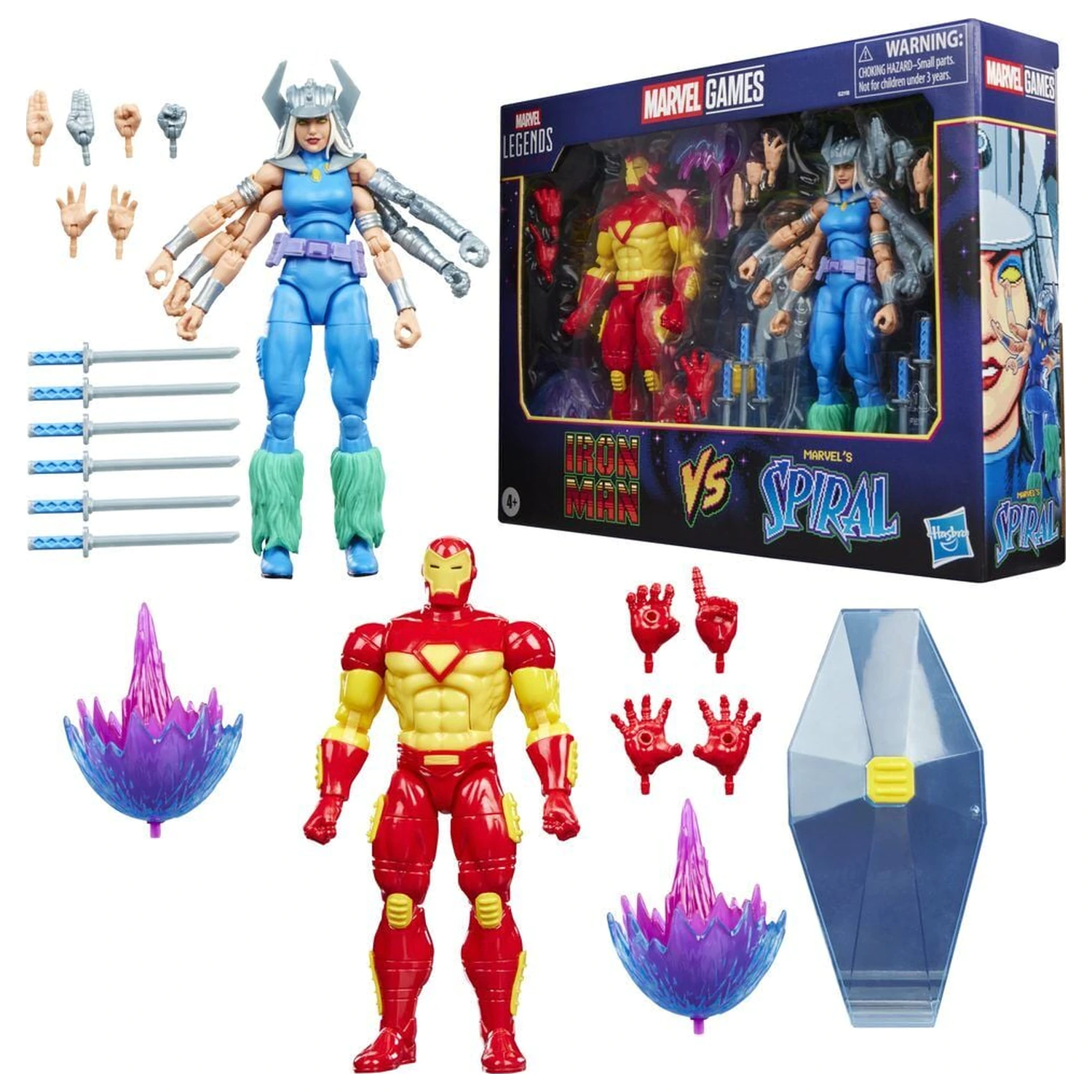 Marvel Games Iron Man Vs Marvels Spiral pack 2 figúrok 15cm produktová fotografia