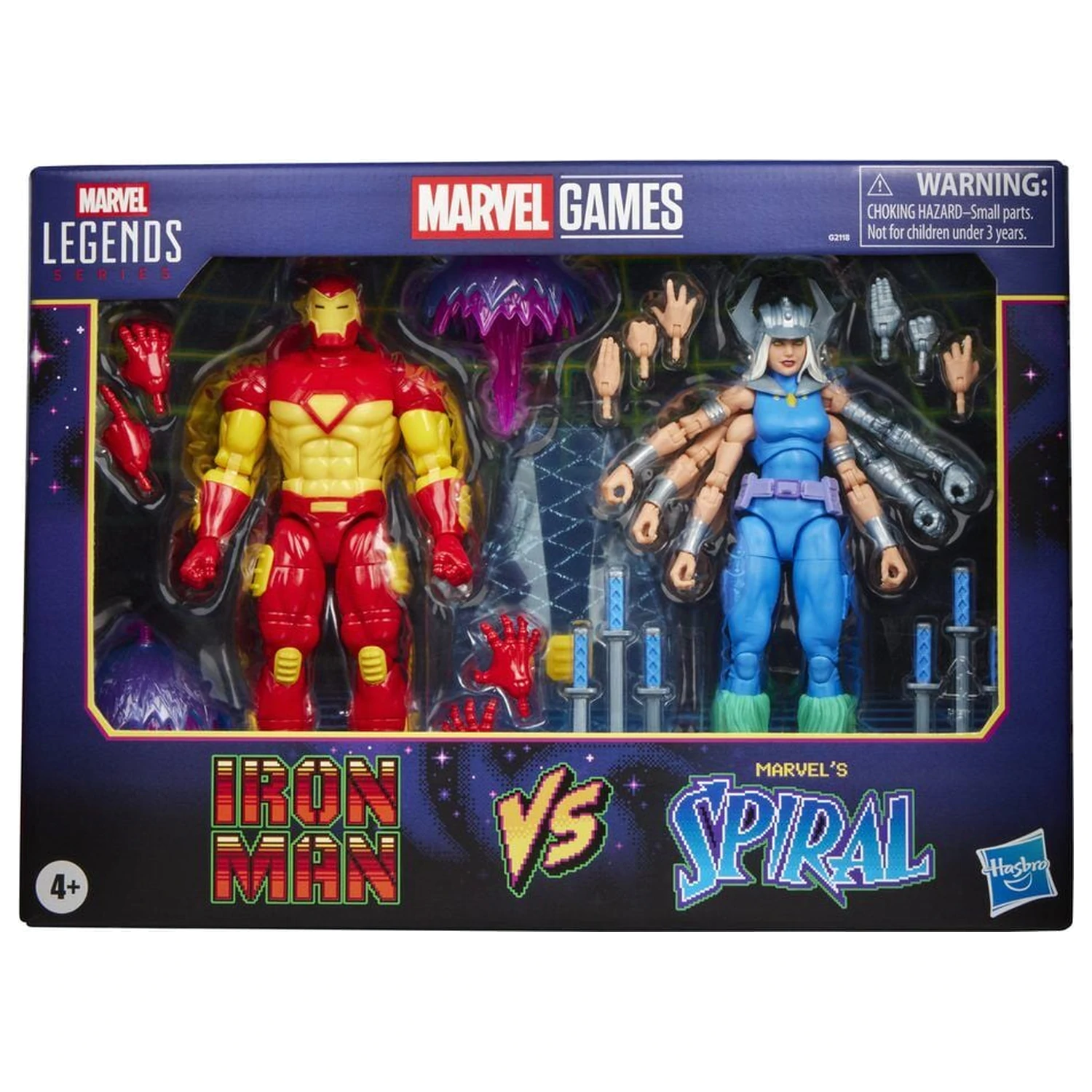 Marvel Games Iron Man Vs Marvels Spiral pack 2 figúrok 15cm produktová fotografia