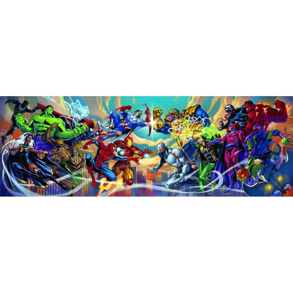 Marvel Heroes vs Villains panoramatické puzzle 1000ks produktová fotografia