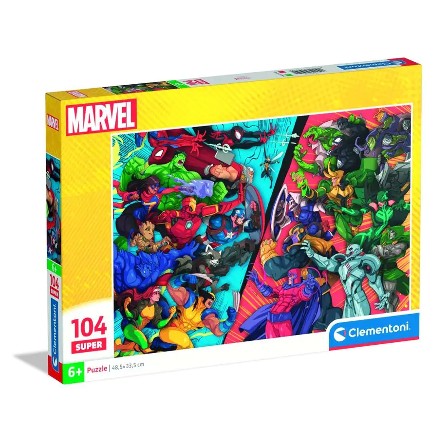 Marvel Heroes vs Villains super puzzle 104 dielikov produktová fotografia