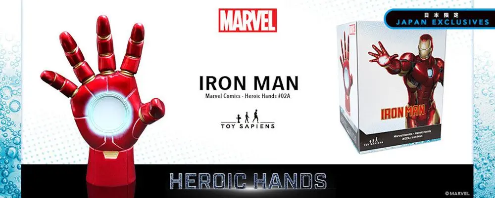 Marvel Heroic Hands Life-Size Statue #2A Iron Man 23 cm termékfotó